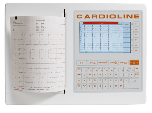 Cardioline ECG200S électrocardiographe 12 pistes et 12 canaux