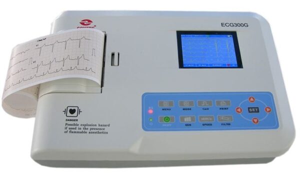 Electrocardiographe ECG300G à 3 canaux avec logiciel et interprétation