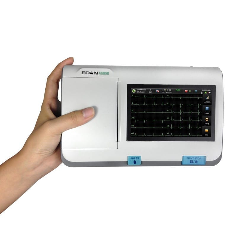 Elettrocardiografo portatile, 1 canale, Schermo, ECG, ECG100G