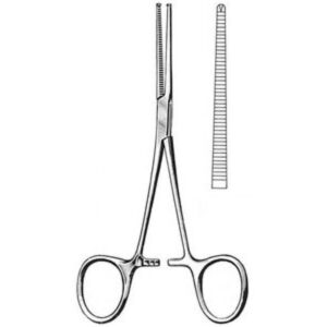 Pinza hemostática Talmed Kocher 14 cm. Recta sin dientes