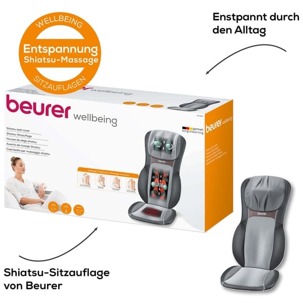 Beurer Shiatsu Massagesitz - MG 295 - HD 3D Schwarz - Beurer